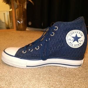 Crochet Converse Wedge Sneakers